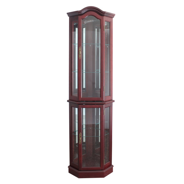 ClassicLiving Shook Corner Curio with Lighting & Reviews